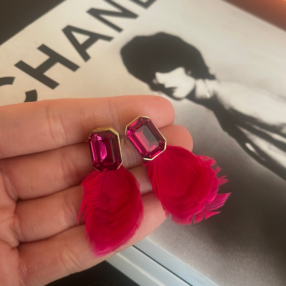 Kate Spade Feather Jewel Earrings